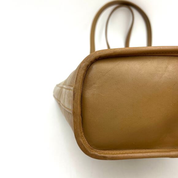 Coach Tribeca Shopper 9098 Toffee Leather Purse Bag Handbag - Picture 11 of 14